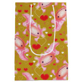 Sac Cadeau Moyen Axolotl Love moutarde (Dos)