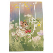 Sac Cadeau Moyen Baby Girl Woodland Animal Shower (Dos)