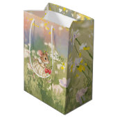 Sac Cadeau Moyen Baby Girl Woodland Animal Shower (Dos Angle)
