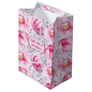 Sac Cadeau Moyen Baby Pink Anglais Rose Moyen Cadeau