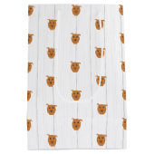 Sac Cadeau Moyen Baby shower bébé chien chien Maroon (Dos)