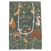 Sac Cadeau Moyen Baby shower d'amis de la forêt (Dos)