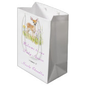 Sac Cadeau Moyen Baby shower de cerfs de printemps (Dos Angle)