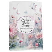 Sac Cadeau Moyen Baby shower de jardin de fées (Devant)