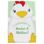 Sac Cadeau Moyen Baby shower de poulet (Devant)