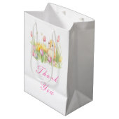 Sac Cadeau Moyen Baby shower de poussette de printemps (Devant Angle)