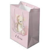 Sac Cadeau Moyen Baby shower en peluche (Dos Angle)