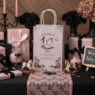 Sac Cadeau Moyen Baby shower gothique victorien Rocking Horse Girl