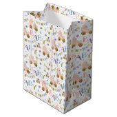 Sac Cadeau Moyen Baby shower lapin mignon (Devant Angle)