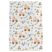 Sac Cadeau Moyen Baby shower lapin mignon (Dos)