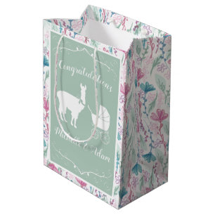 Sac Cadeau Moyen Baby shower Llama