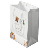 Sac Cadeau Moyen Baby shower minimal Boho Boy (Devant Angle)