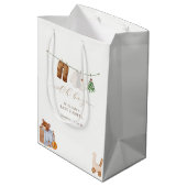 Sac Cadeau Moyen Baby shower minimal Boho Boy (Dos Angle)