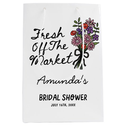 Sac Cadeau Moyen  Baby Shower n'est pas traduit ici, c'est Bridal S (Devant)