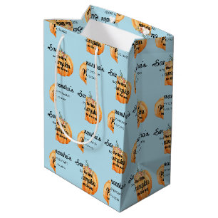 Sac Cadeau Moyen Baby Shower Petite Citrouille