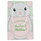 Sac Cadeau Moyen Baby shower souris (Devant)