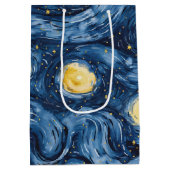 Sac Cadeau Moyen Baby shower Starry Night Skies (Dos)