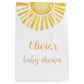 Sac cadeau moyen baby shower Sunshine (Devant)