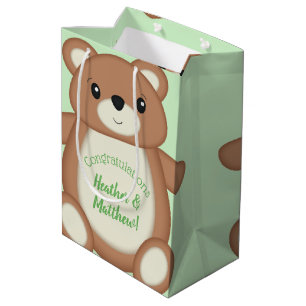 Sac Cadeau Moyen Baby shower Teddy Bear