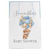 Sac Cadeau Moyen Baby shower Teddy Bearly Wait GARÇON (Dos)
