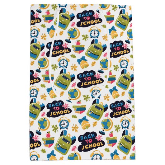 Sac Cadeau Moyen Back to school (Devant)