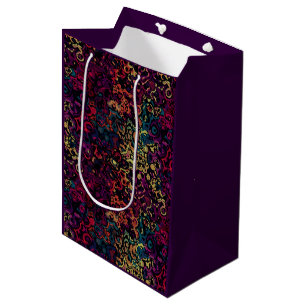 Sac Cadeau Moyen Bain abstrait géométrique coloré