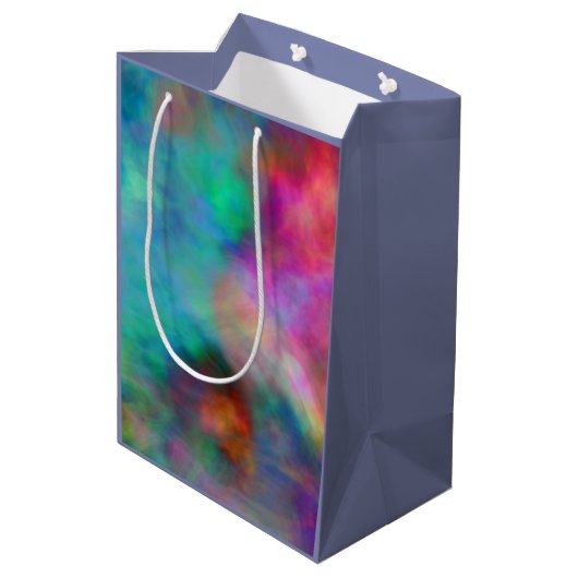 Sac Cadeau Moyen Bain arc-en-ciel nuages (Dos Angle)