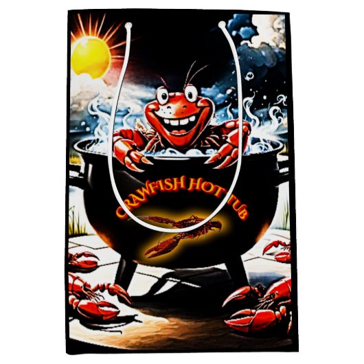 Sac Cadeau Moyen Bain chaud à langouste (Devant)