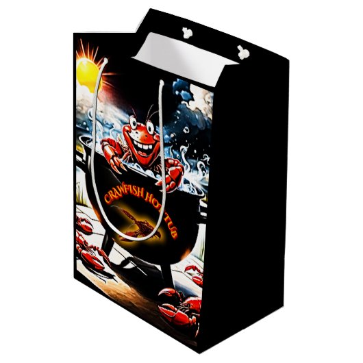 Sac Cadeau Moyen Bain chaud à langouste (Dos Angle)