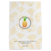 Sac Cadeau Moyen Bain et emballage corporel faits maison | Ananas (Dos)