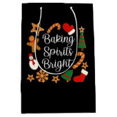 Sac Cadeau Moyen Baking Spirits Bright Gingerbread Noël Cookie (Devant)