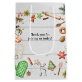 Sac Cadeau Moyen Baking Spiritueux Fête de Noël (Dos)