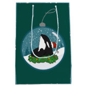 Sac Cadeau Moyen Baleine tueuse Orca Christmas (Dos)