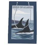 Sac Cadeau Moyen Baleines #1 - le golfe d'Alaska d'orque (Dos)