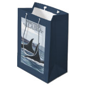 Sac Cadeau Moyen Baleines #1 - Whittier, Alaska d'orque (Dos Angle)