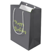 Sac Cadeau Moyen Balle d'anniversaire Doodle Street Art d'une femme (Dos Angle)