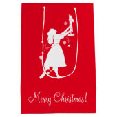 Sac Cadeau Moyen Ballerine et casse-noix à Noël (Dos)