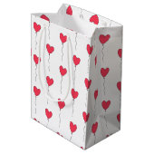 Sac Cadeau Moyen Ballons cardiaques (Dos Angle)