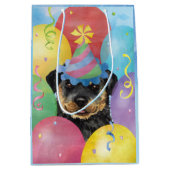 Sac Cadeau Moyen Ballons d'anniversaire Rottweiler Sac-cadeau moyen (Devant)