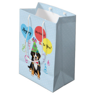 Sac Cadeau Moyen Ballons de fête d'anniversaire Berner Sac-cadeau m