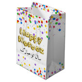 Sac Cadeau Moyen Ballons d'or Bonne année Norooz Perse (Dos Angle)
