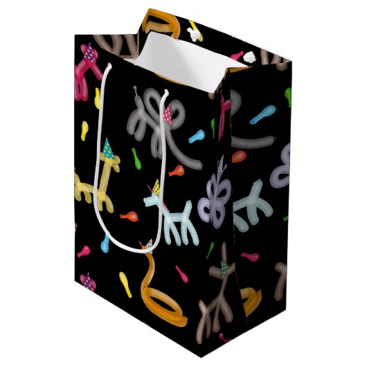 Sac Cadeau Moyen Balloon Animals Kids Party Theme (Devant Angle)
