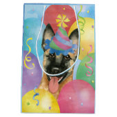 Sac Cadeau Moyen Balloons d'anniversaire Malinois (Dos)