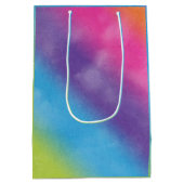 Sac Cadeau Moyen Ballotte d'anniversaire arc-en-ciel du groupe (Dos)