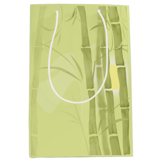 Sac Cadeau Moyen Bamboo vert (Devant)
