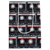 Sac Cadeau Moyen Bande de la cassette d'anniversaire (Dos)