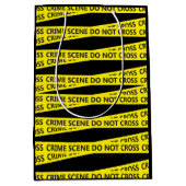 Sac Cadeau Moyen Bande de scène de crime policier (Devant)