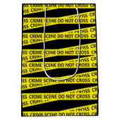 Sac Cadeau Moyen Bande de scène de crime policier (Dos)