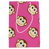 Sac Cadeau Moyen Bande dessinée de singe (Devant)