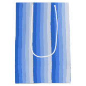 Sac Cadeau Moyen Bandes d'ombre bleues (Dos)